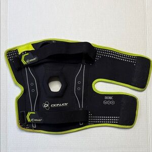 DonJoy Black and Green Knee Brace